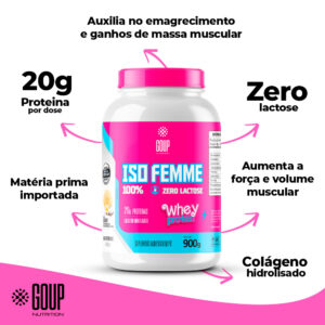 Iso Femme Whey Protein Zero Lactose 900g - Image 3